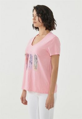 ORGANICATION T-Shirt Women's Printed T-Shirt in Carnation Pink