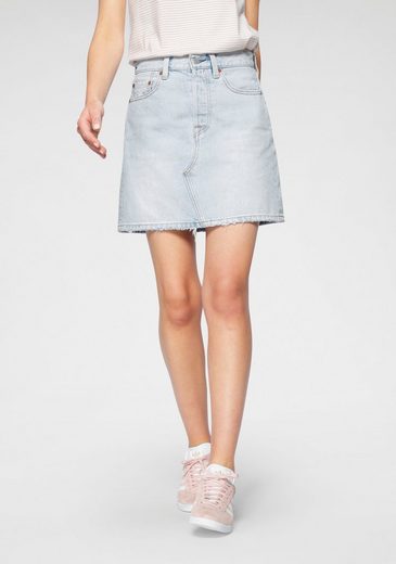 Levi's® Jeansrock »deconstructed Iconic Bf Skirt« mit Knopfverschluss
