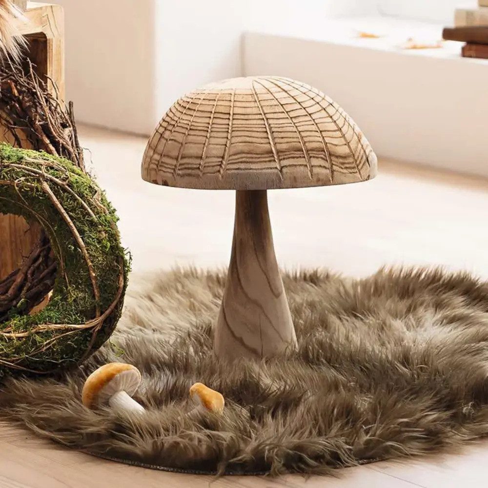 Home-trends24.de Dekofigur Pilz Deko Figur Herbstdeko Herbst Natur 35 Hoch XXL