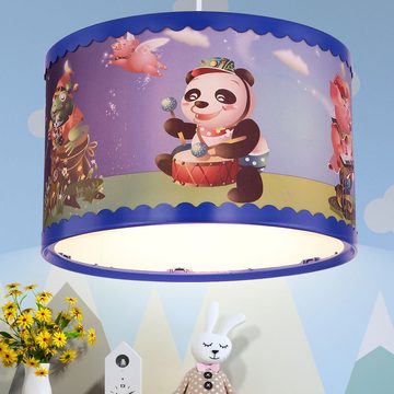 etc-shop Dekolicht, Leuchtmittel nicht inklusive, Pendelleuchte Kinderzimmer Hängelampe Tiere Kinderlampe, Kunststoff