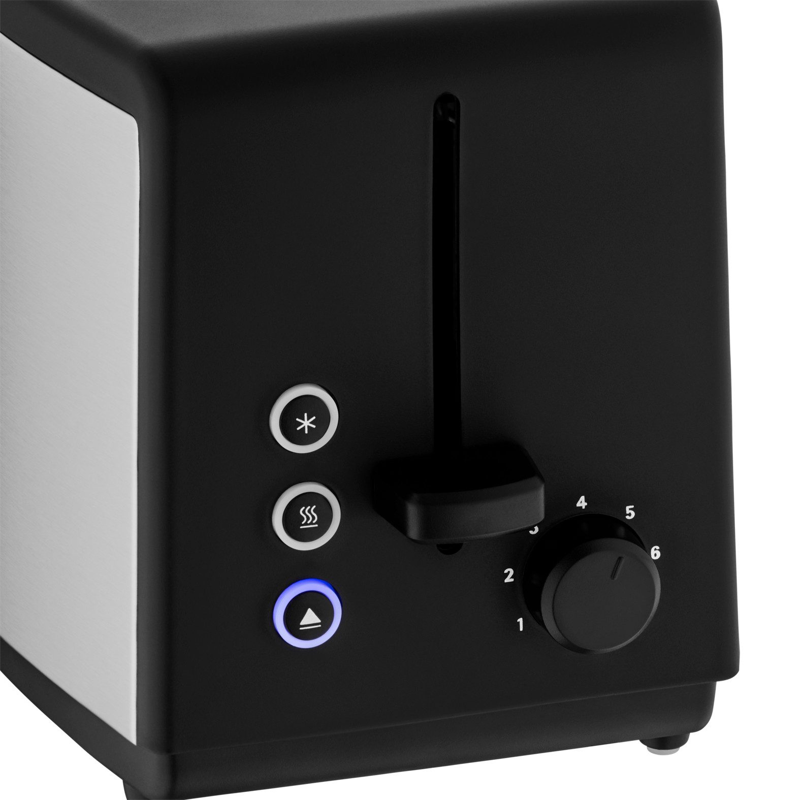 WMF Toaster Bueno Edition, 2-Scheiben-Toaster mit integriertem Brötchenaufsatz, 2 kurze Schlitze, für 2 Scheiben, 800 W, 7 Bräunungsstufen, Brotzentrierung, Krümelschublade, Cromargan Gehäuse