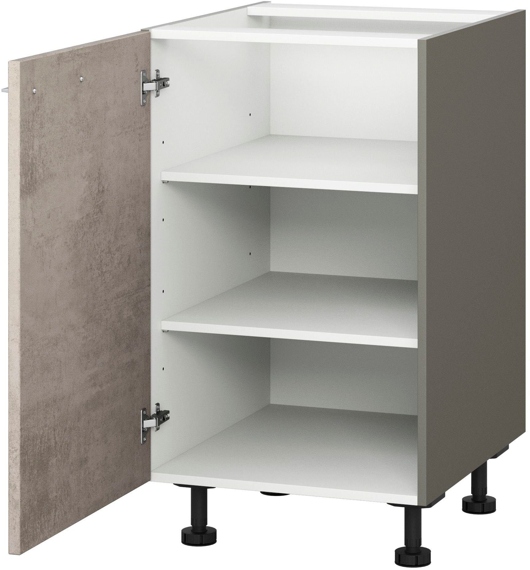 KOCHSTATION Unterschrank "KS-Trea U40", mit zwei Einlegeböden, Breite 40 cm günstig online kaufen