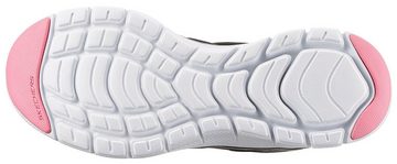 Skechers FLEX APPEAL 4.0 LET IT BLOSSOM Sneaker mit Blumenprint an der Ferse, Freizeitschuh, Halbschuh, Schnürschuh