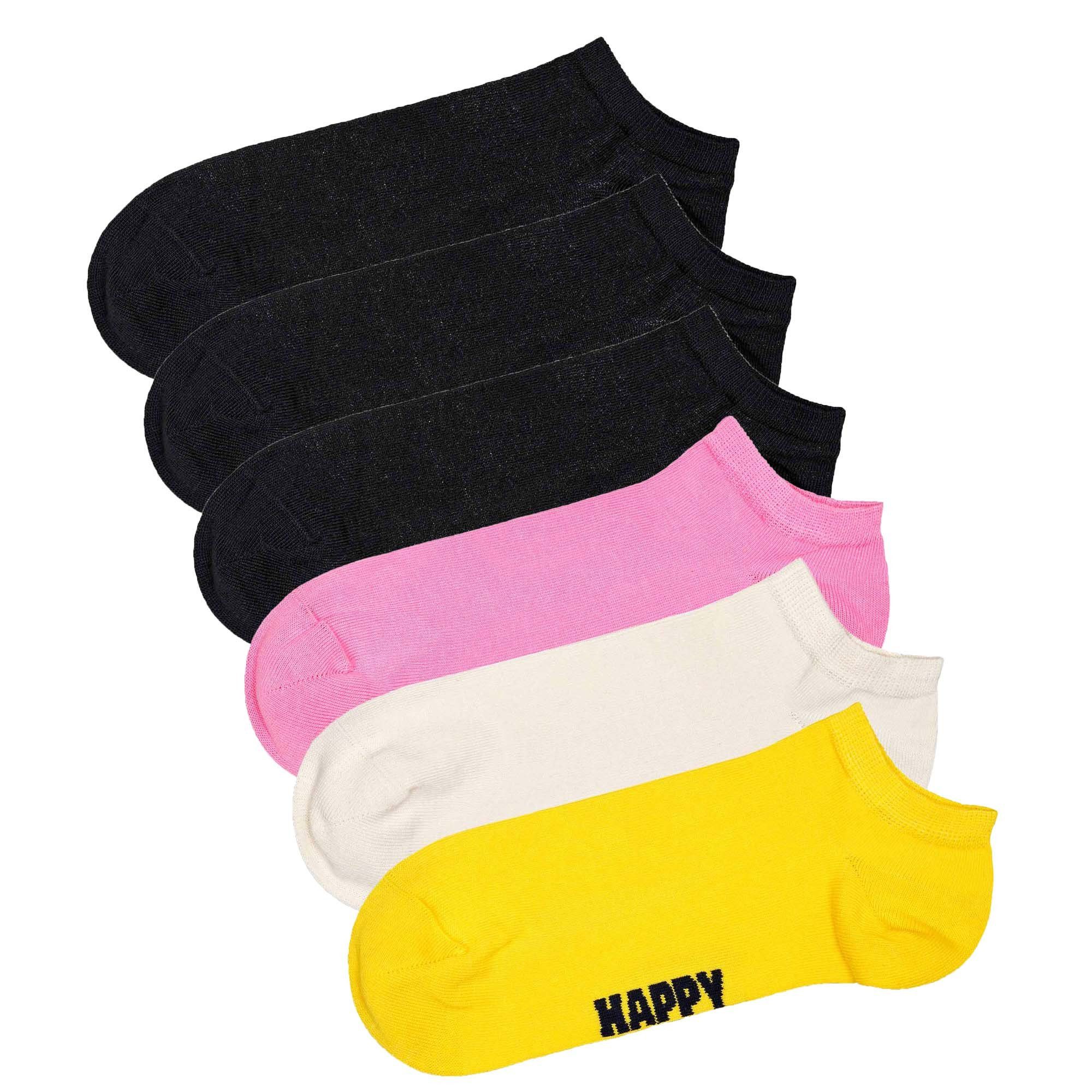 Happy Socks Sneakersocken Unisex Socken 6er Pack Baumwolle (Packung, 6er Pack)