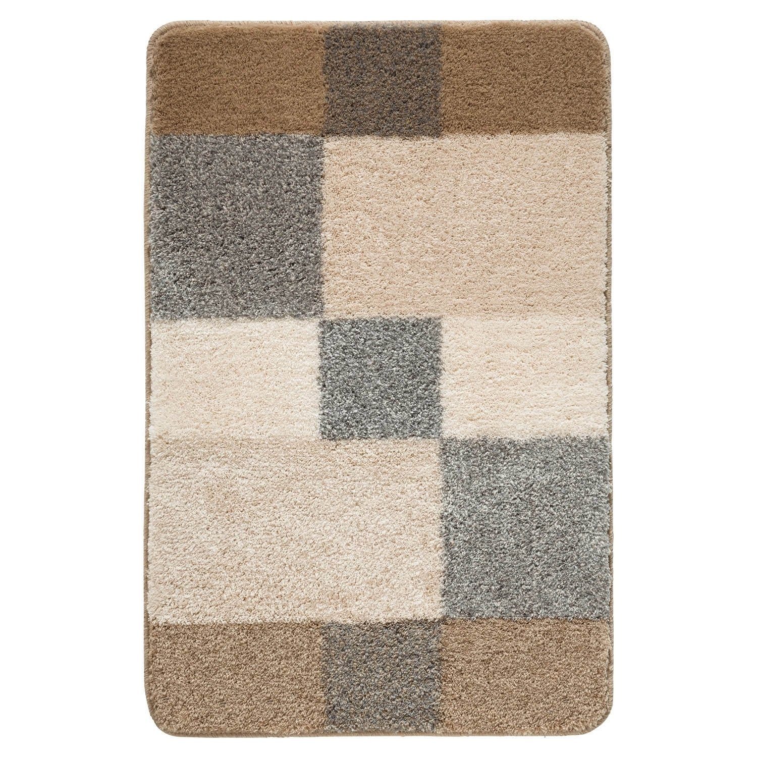 Kleine Wolke Badematte JOANA, B 60 cm, L 90 cm, Taupe, Grau, Höhe 20.0 mm, günstig online kaufen