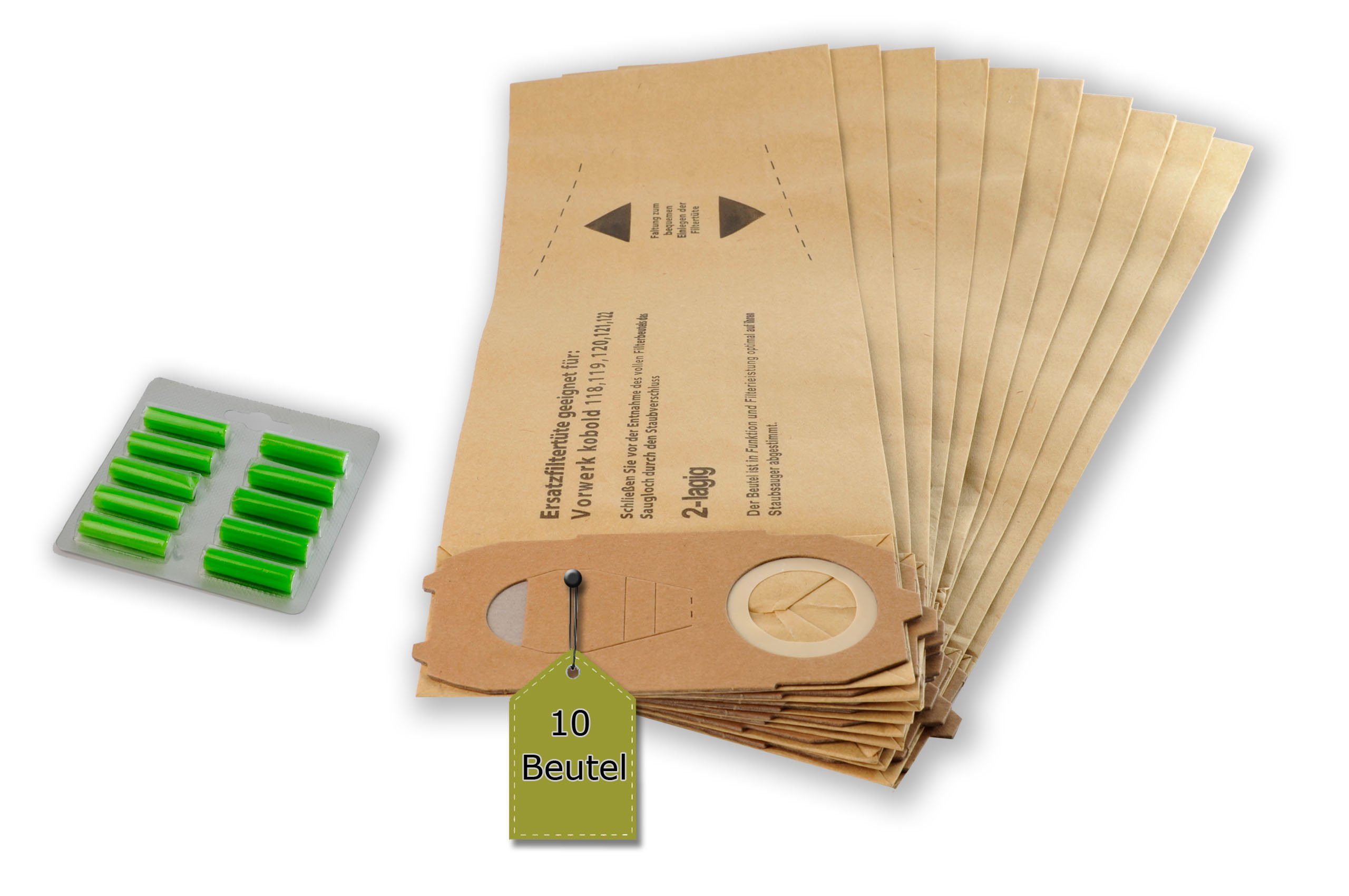 Staubsaugerbeutel passend für Vorwerk Kobold VK 118, 119, 120, 121, 122