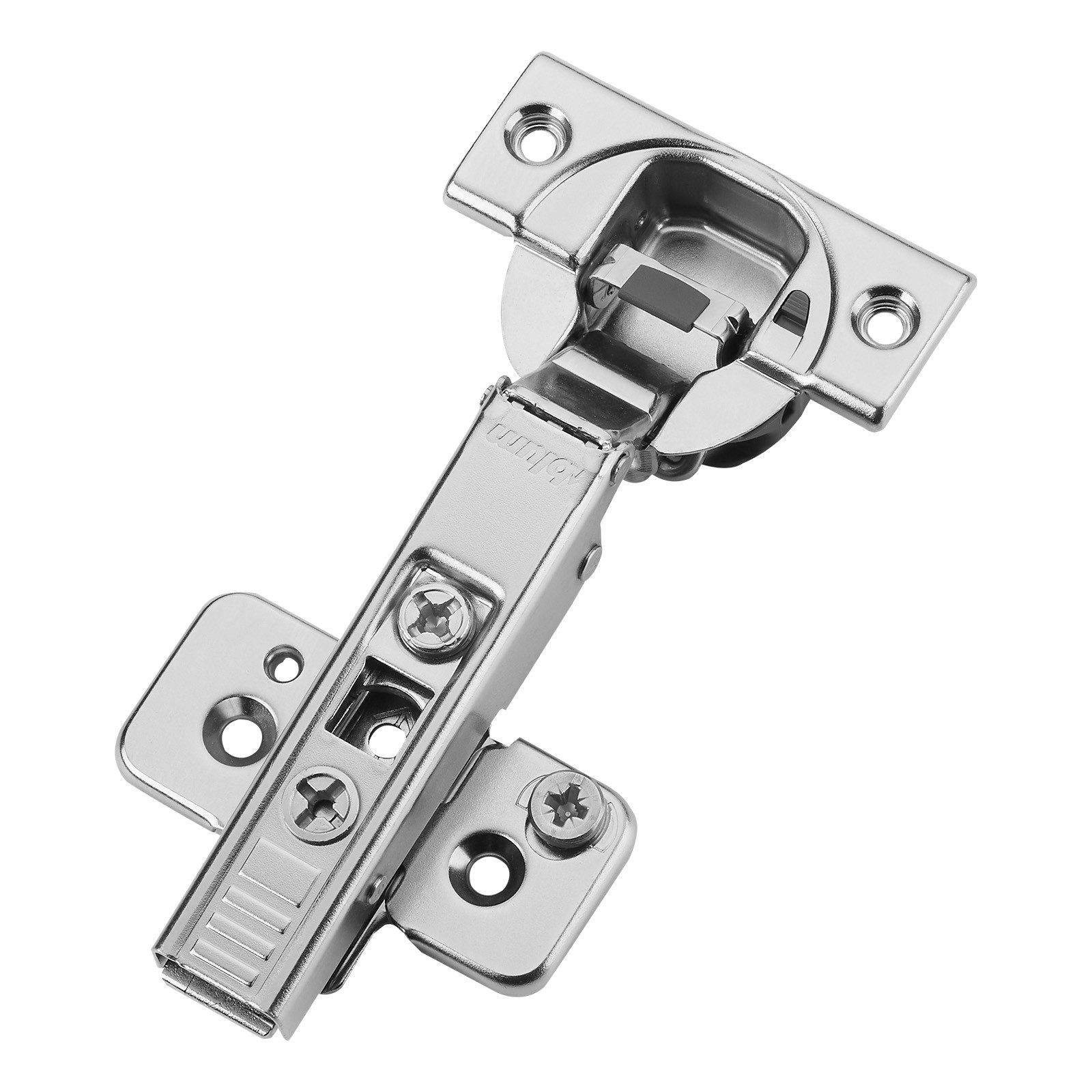 blum Möbelbeschlag Topfband Schrankscharnier 110° mit Schließautomatik (1 St), Eckanschlag 71B3550, inkl. Montageplatte 173H7100