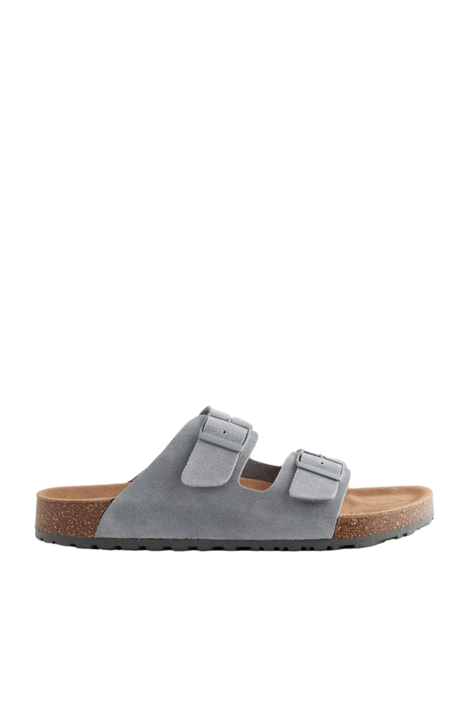 Next Ledersandalen mit zwei Schnallen Pantolette günstig online kaufen