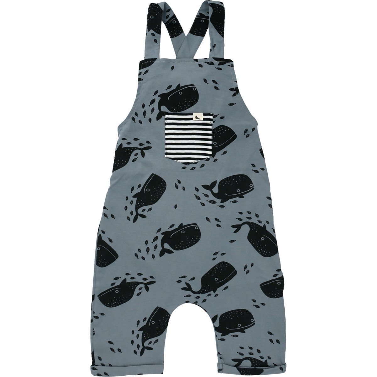 Turtledove London Latzhose Wal Unisex Kinder (1-tlg) Hose, Latz, Trägerhose, Overall, Jumpsuit