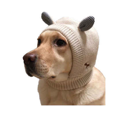 Pettimania Hundekostüm Hundemütze mit Ohren beige