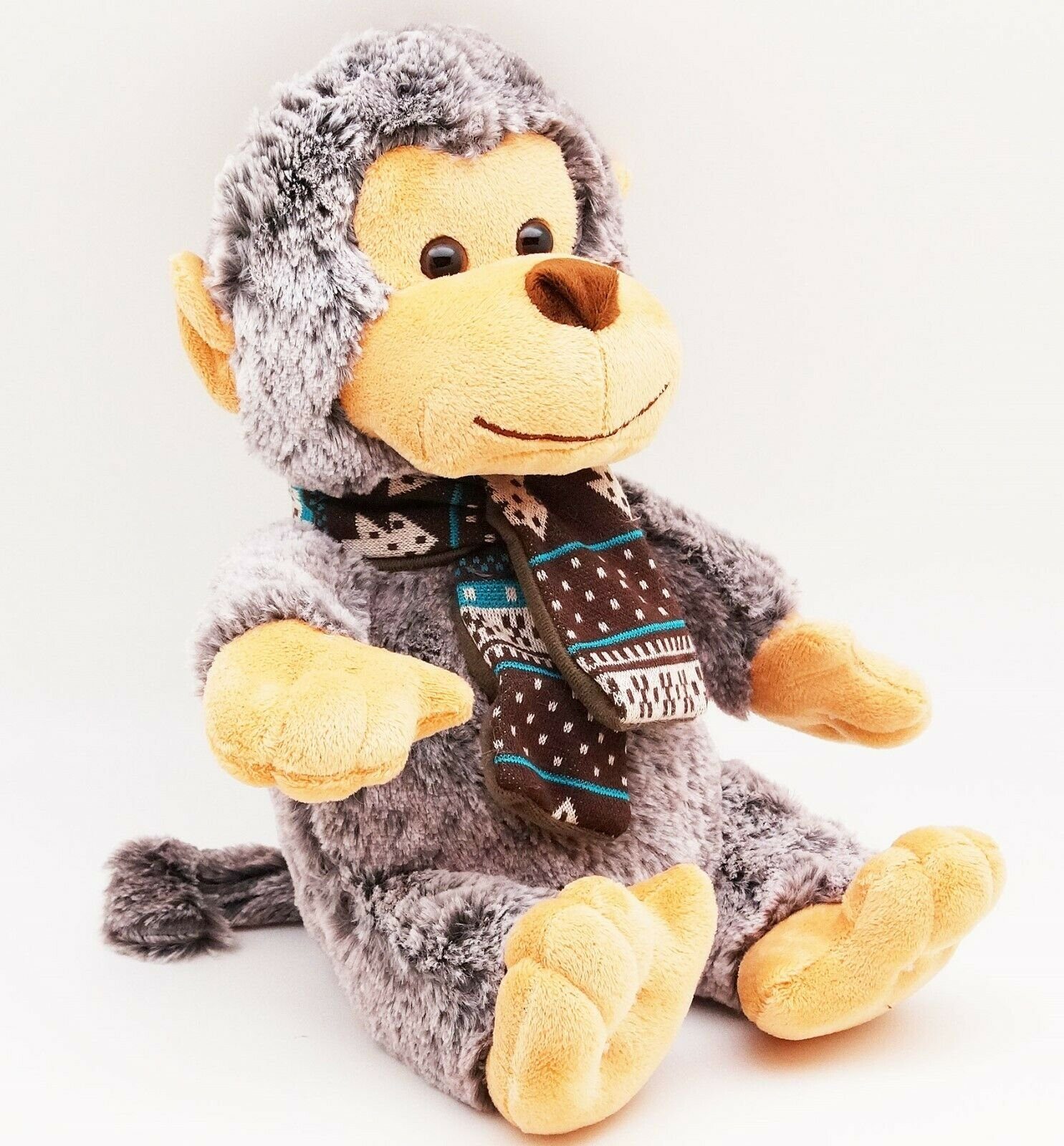 Eddy Toys Kuscheltier Kuscheltier Affe 27cm Schimpanse Stofftier Plüschtier Plüschaffe Schal