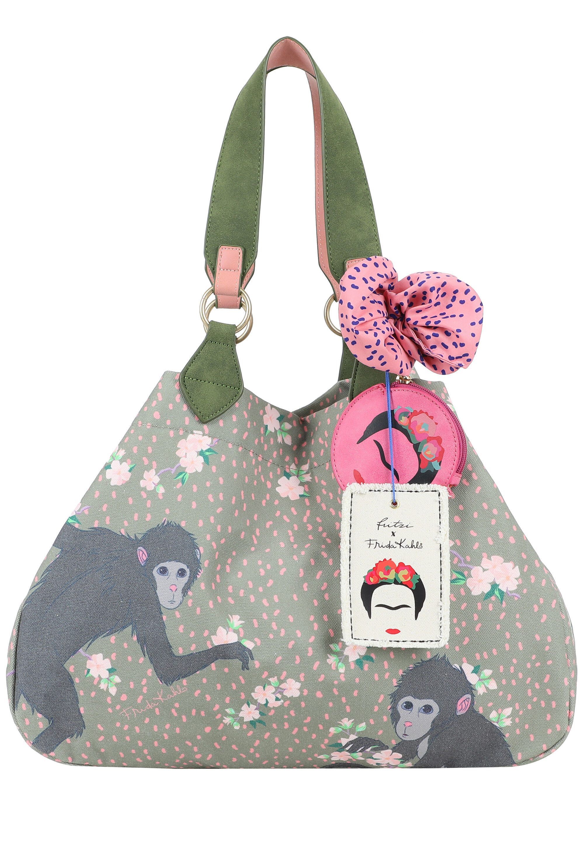 Fritzi aus Preußen Shopper Fritzi x Frida Kahlo, mit Blumenprint