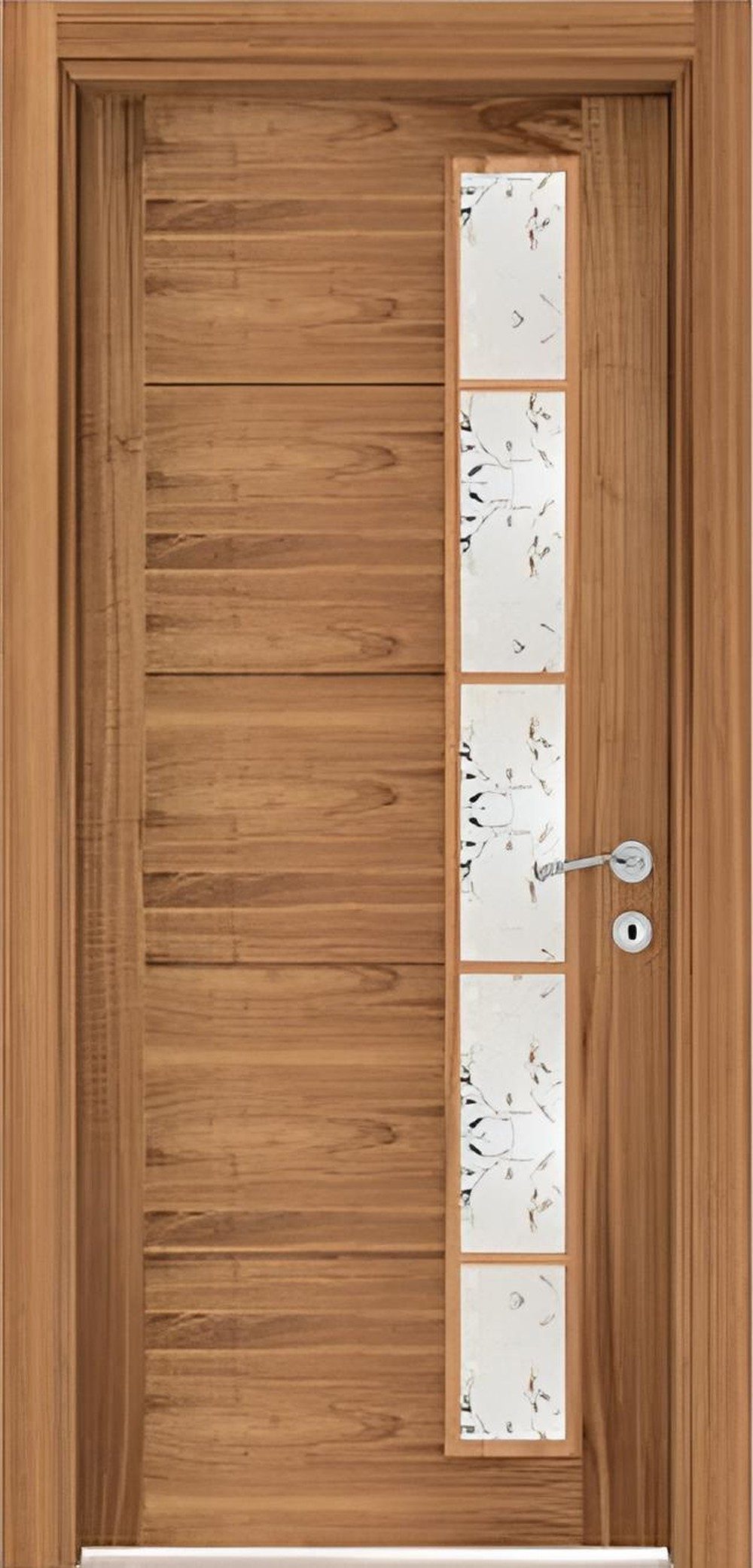 Xlmoebel Zimmertür Elegante braune Holztür für stilvolle Wohnräume, Made in Europa