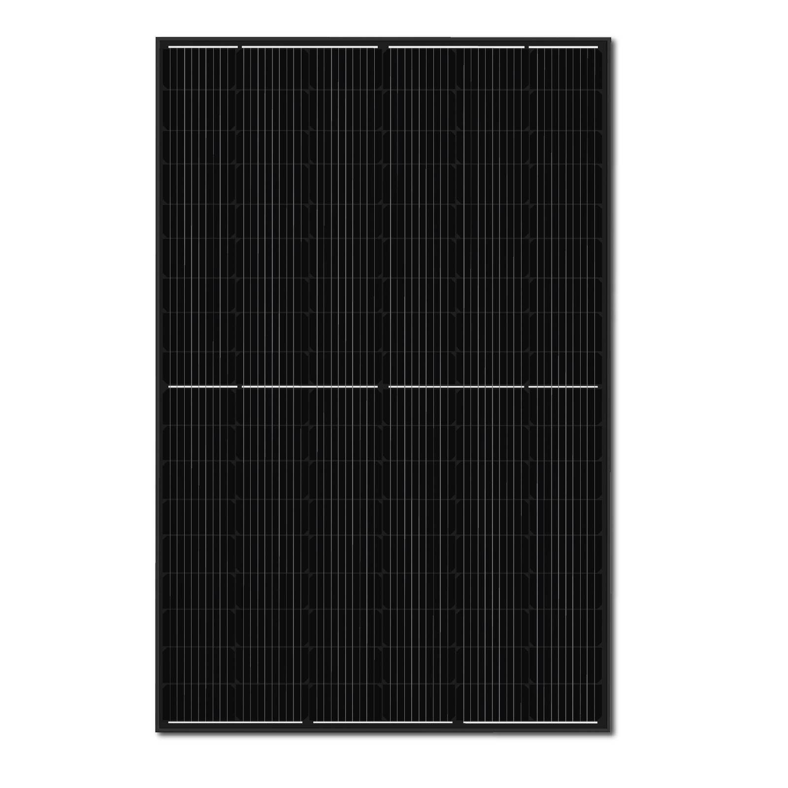Wasserdichtigkeitsklasse monokristalline 400W Campergold Schwarz Solarmodul Hieff (Solarpanel) Photovoltaik IP68, Schwarz 2x Solarmodul, Sunpro