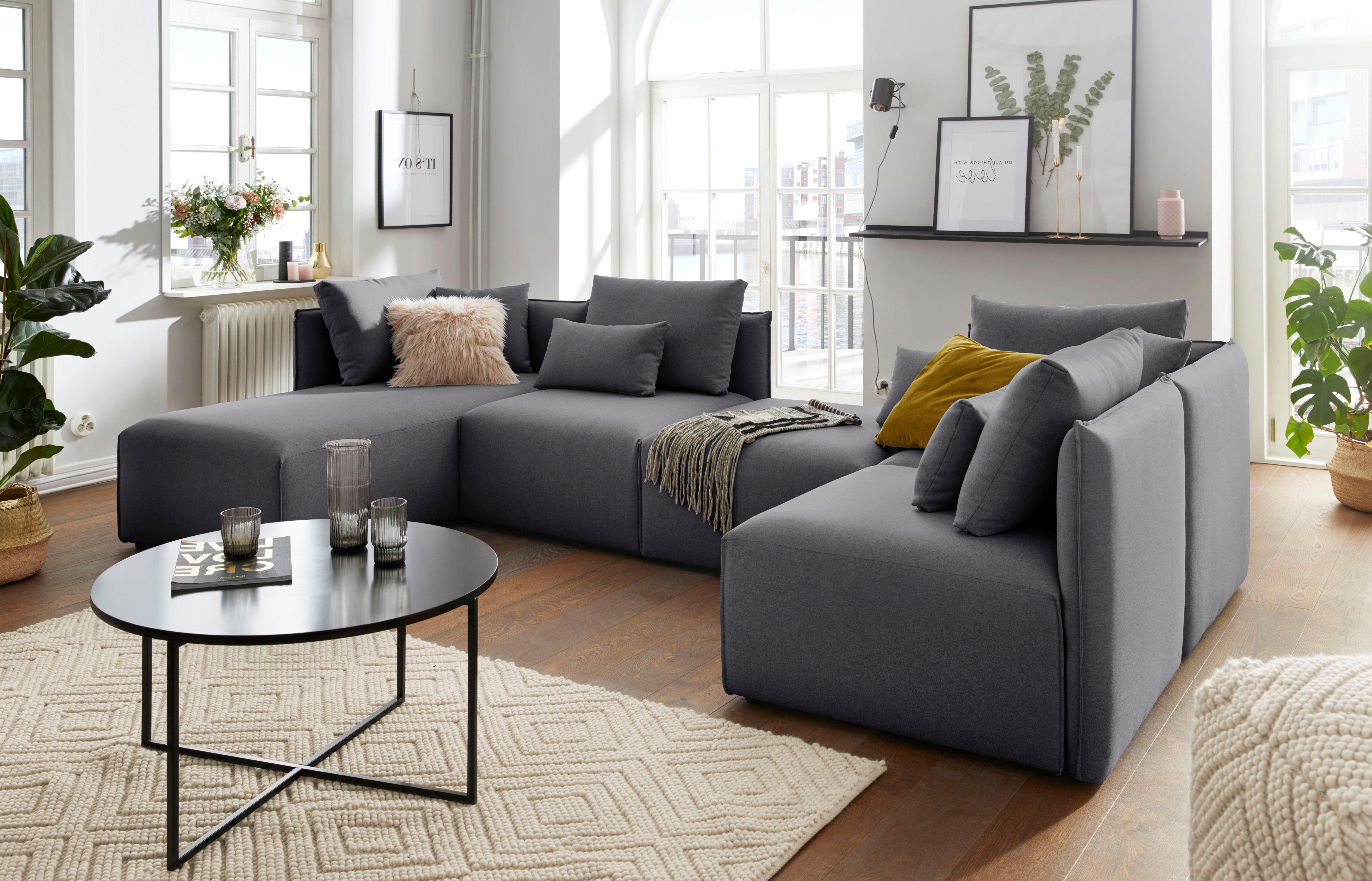 andas Wohnlandschaft "Nöre U-Form" 5 Teile, in vielen Bezugsqualitäten und günstig online kaufen