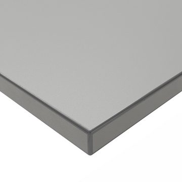 Actiforce Beistelltisch Elements Solid 800 (kompakte 80x67cm Tischplatte, mit integrierter Lademöglichkeit), elektrisch höhenverstellbar, hochwertige Linoleum Oberfläche