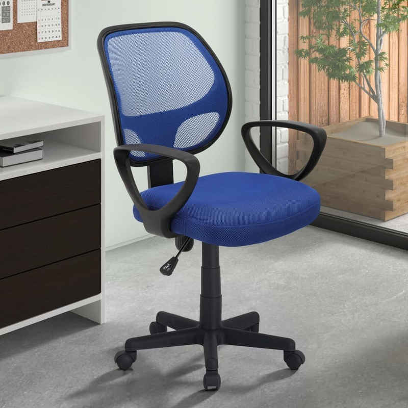 ROUSSEAU Bürostuhl Bürostuhl Hippa Polyester Blau (1 St)