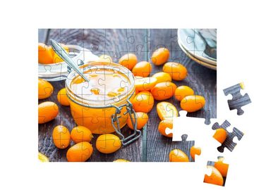 puzzleYOU Puzzle Kumquat-Marmelade, 48 Puzzleteile, puzzleYOU-Kollektionen Obst, Essen und Trinken