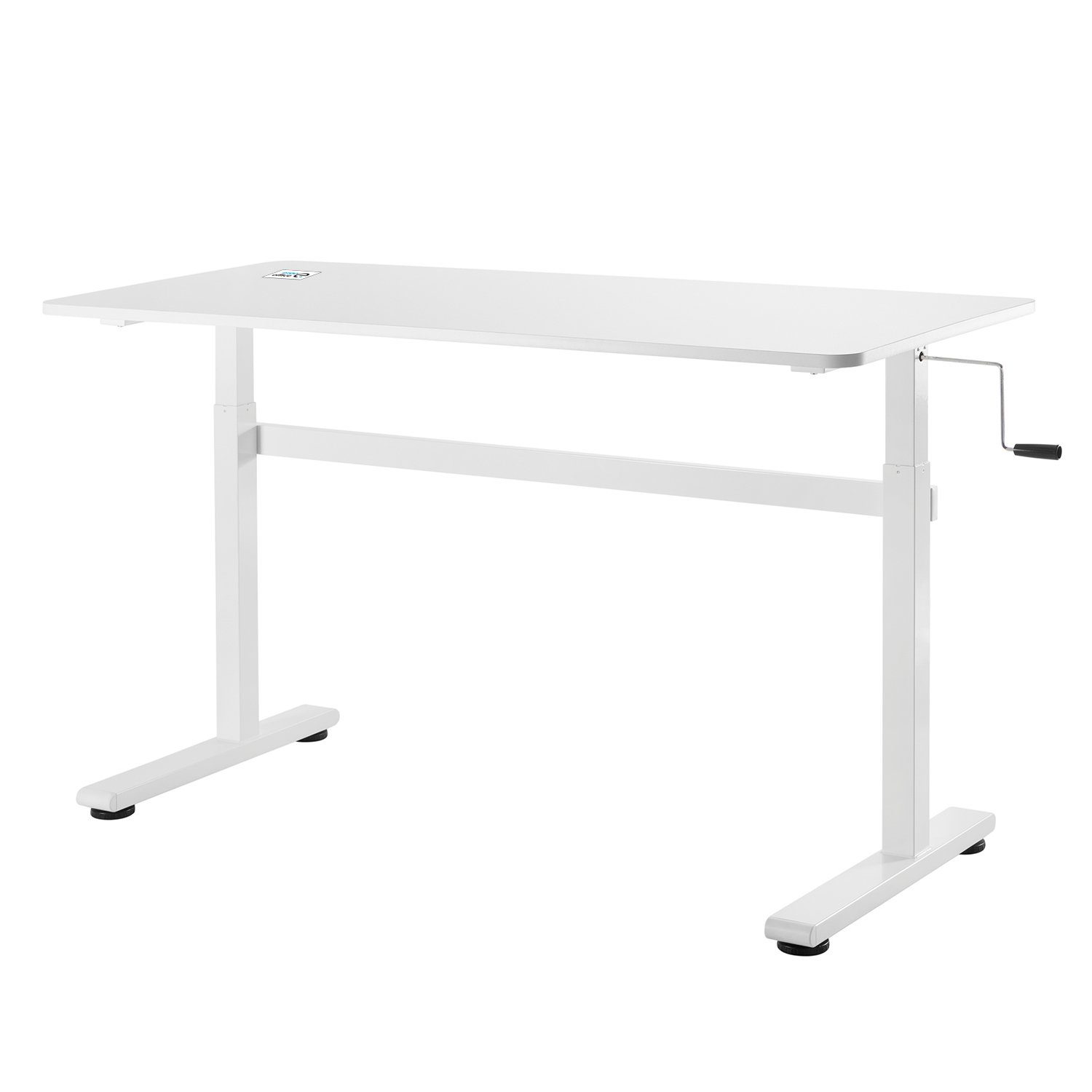 Ergo Office Schreibtisch ER-401, manuell höhenverstellbar 70 - 117 cm u. große Tischplatte