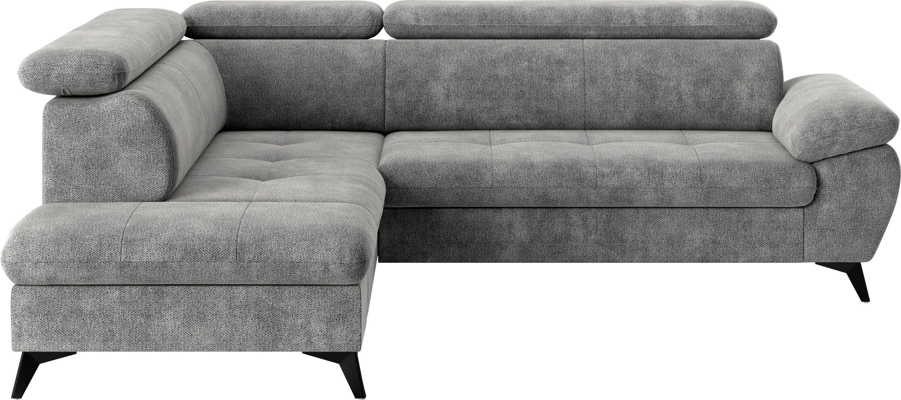 COTTA Ecksofa Hudson L-Form, mit Kopfteilverstellung, günstig online kaufen