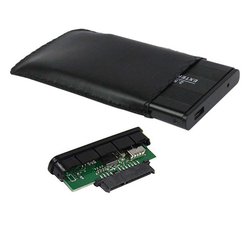 Bolwins Festplatten-Gehäuse I49 2,5" USB 2.0 SATA Festplatte Extern Gehäuse HDD Festplatte Gehäuse, (Externes 2,5" HDD/SSD-Gehäuse Set, 4 St., Aluminium-Festplattengehäuse inkl. USB-2.0-Kabel), Werkzeugarmer Einbau, Plug & Play
