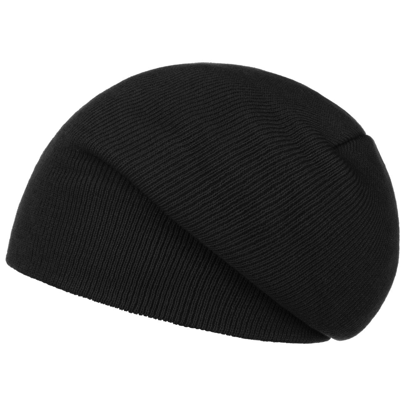 Mützen Atlantis schwarz Umschlag Beanie mit (1-St)