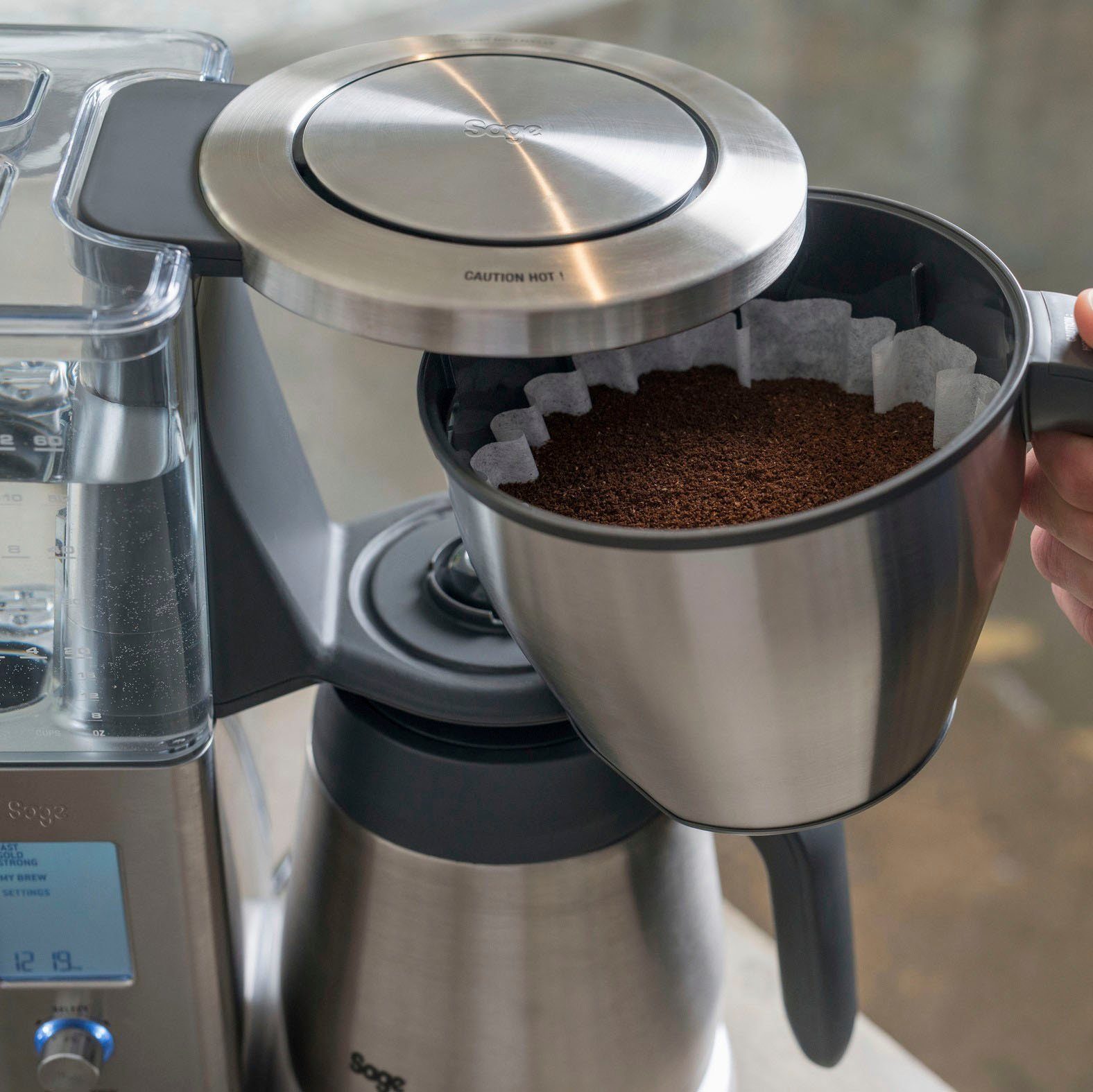 Precision Brewer Kaffeekanne, SDC450BSS, 1,8l Filterkaffeemaschine Korbfilter the Thermal Sage