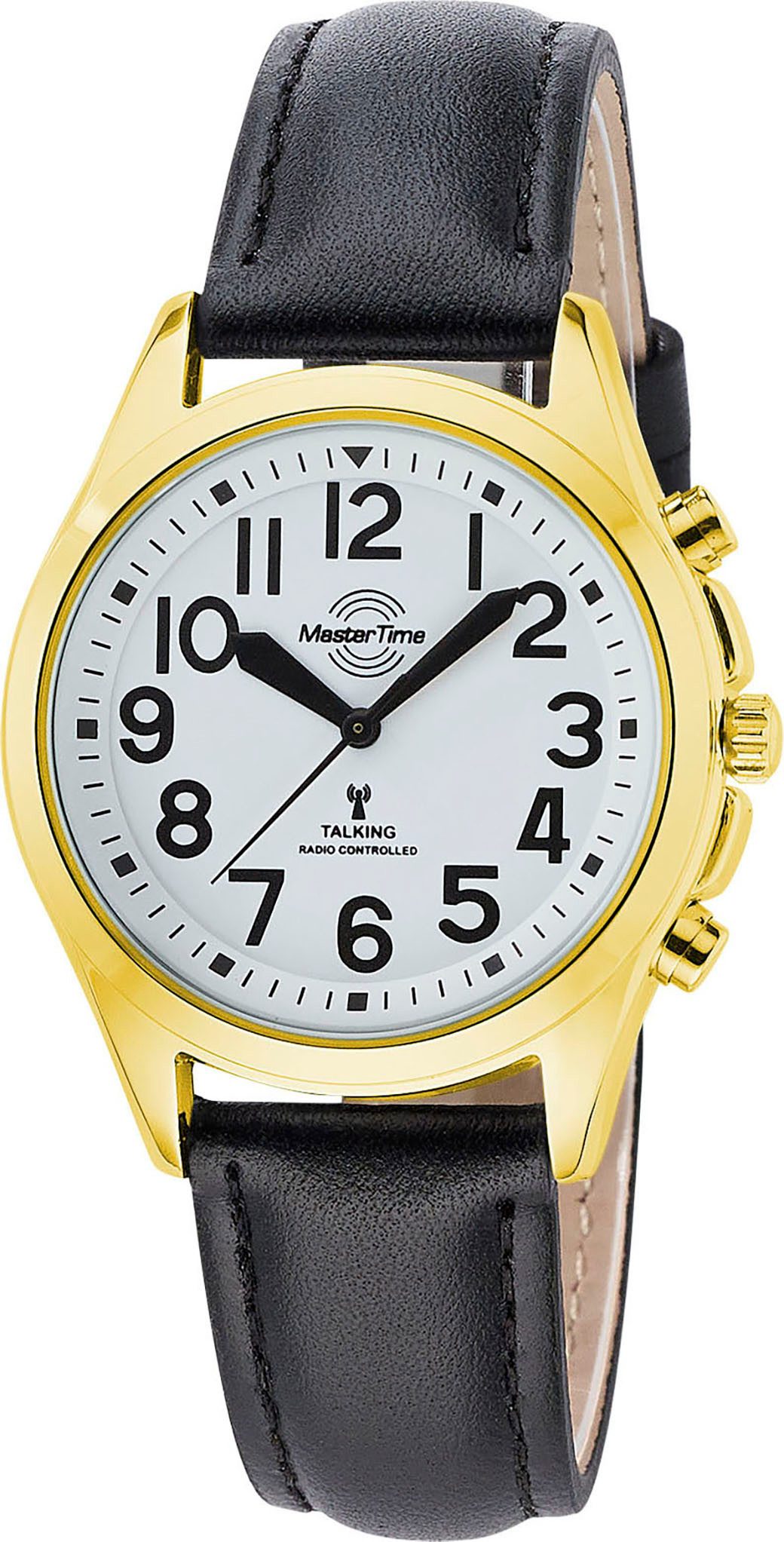 MASTER TIME Funkuhr Sprechende Funkuhr MTLA-10942-12L, Quarzuhr, Armbanduhr günstig online kaufen