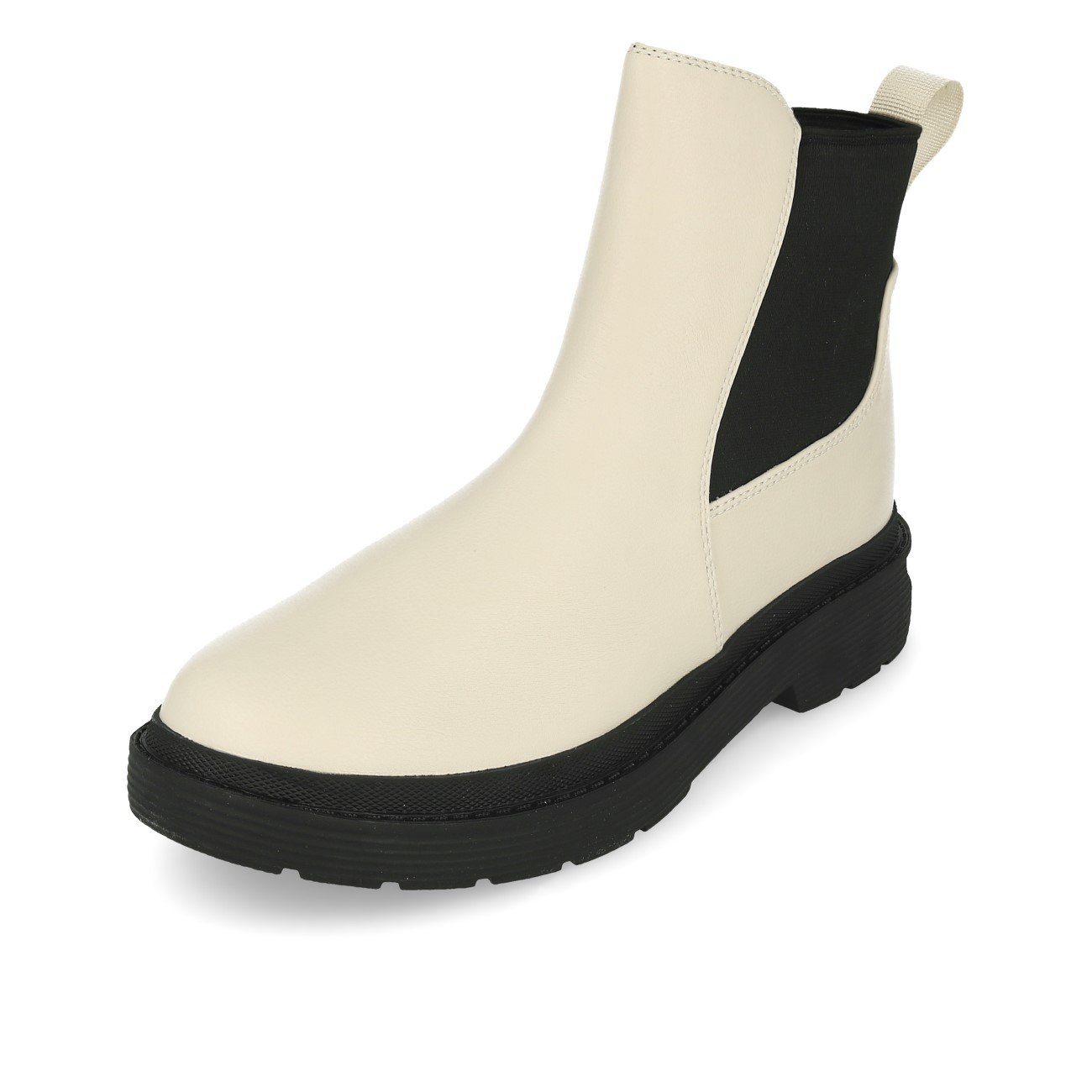 La Off La Strada 2003204 Pu Bootie Chelsea Ankleboots Damen Leather White Strada