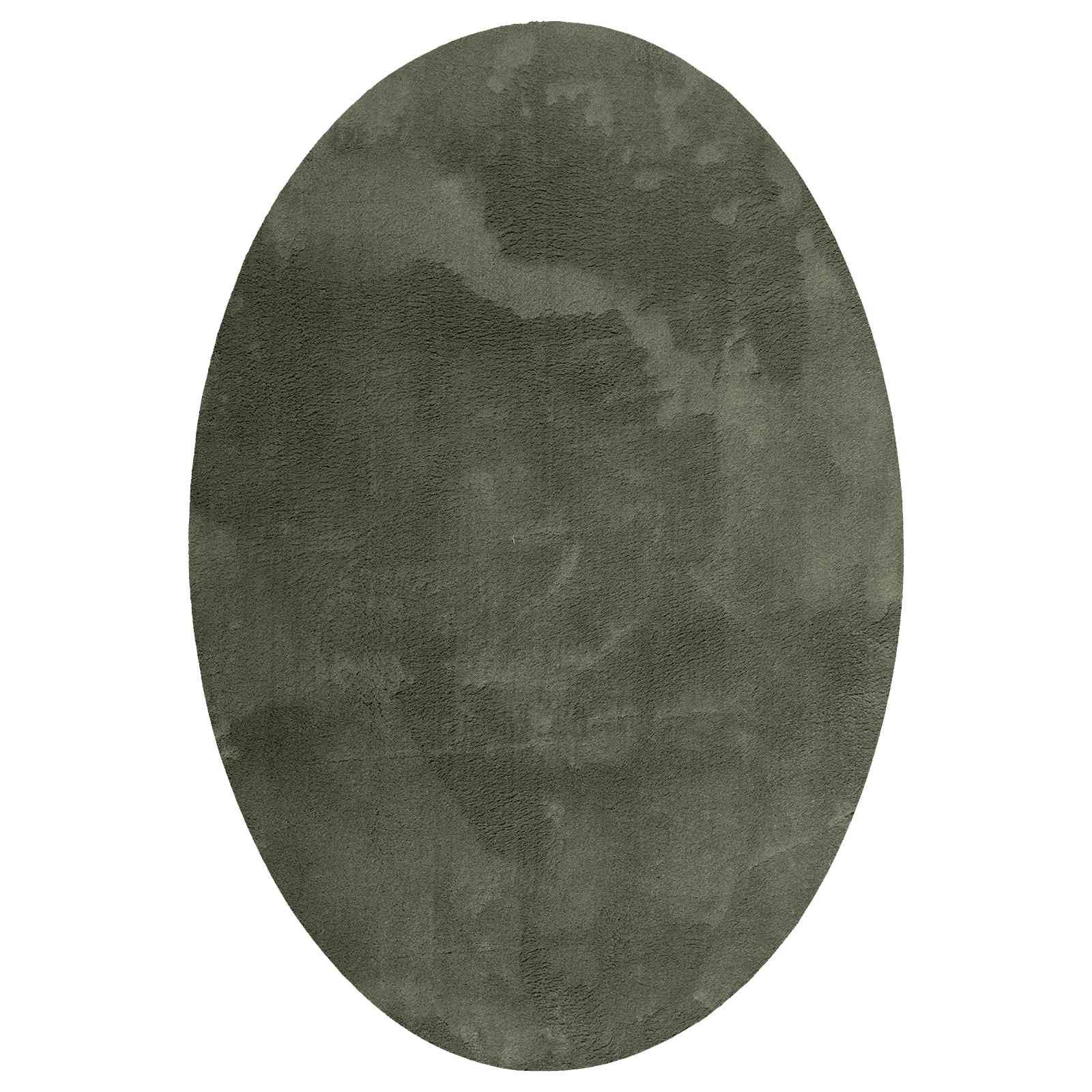 vidaXL Teppich Bereichsteppiche HUARTE Waldgrün 140 x 200 cm 100 %Polyester, Oval