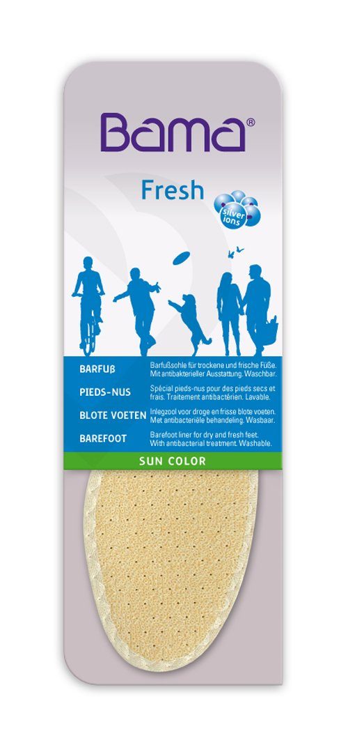 BAMA Group Einlegesohlen Fresh Sun Color - Barfuß Schuheinlagen für den Sommer