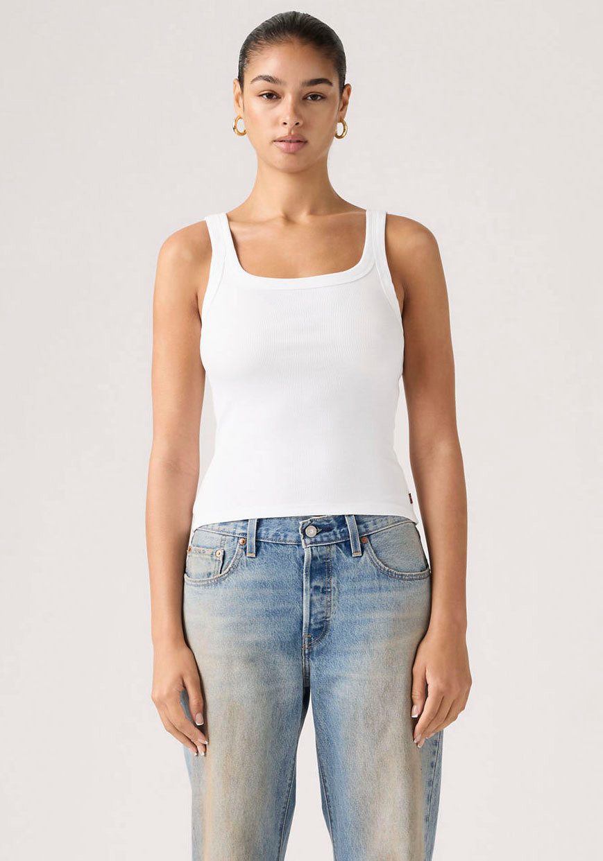 Levi's® Ripptanktop ESSENTIAL RIBBED TANK mit eckigem Ausschnitt