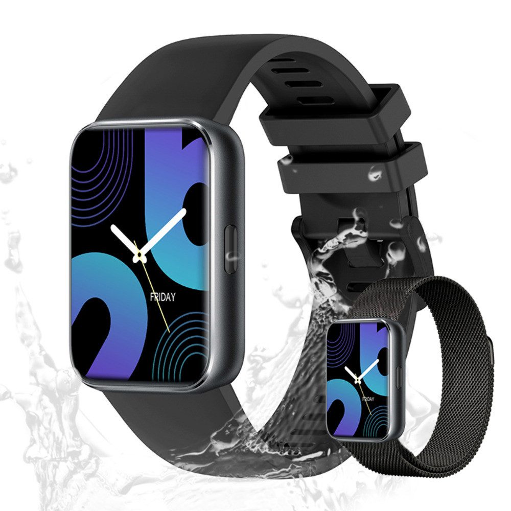 Valdus Herren's Telefonfunktion IP68/1ATM Wasserdicht Fitness-Tracke Smartwatch (1.75 Zoll, Android/iOS), Luxuriöse Fitnessuhr mit SpO₂, Stressanalyse & über 120 Sportmodi