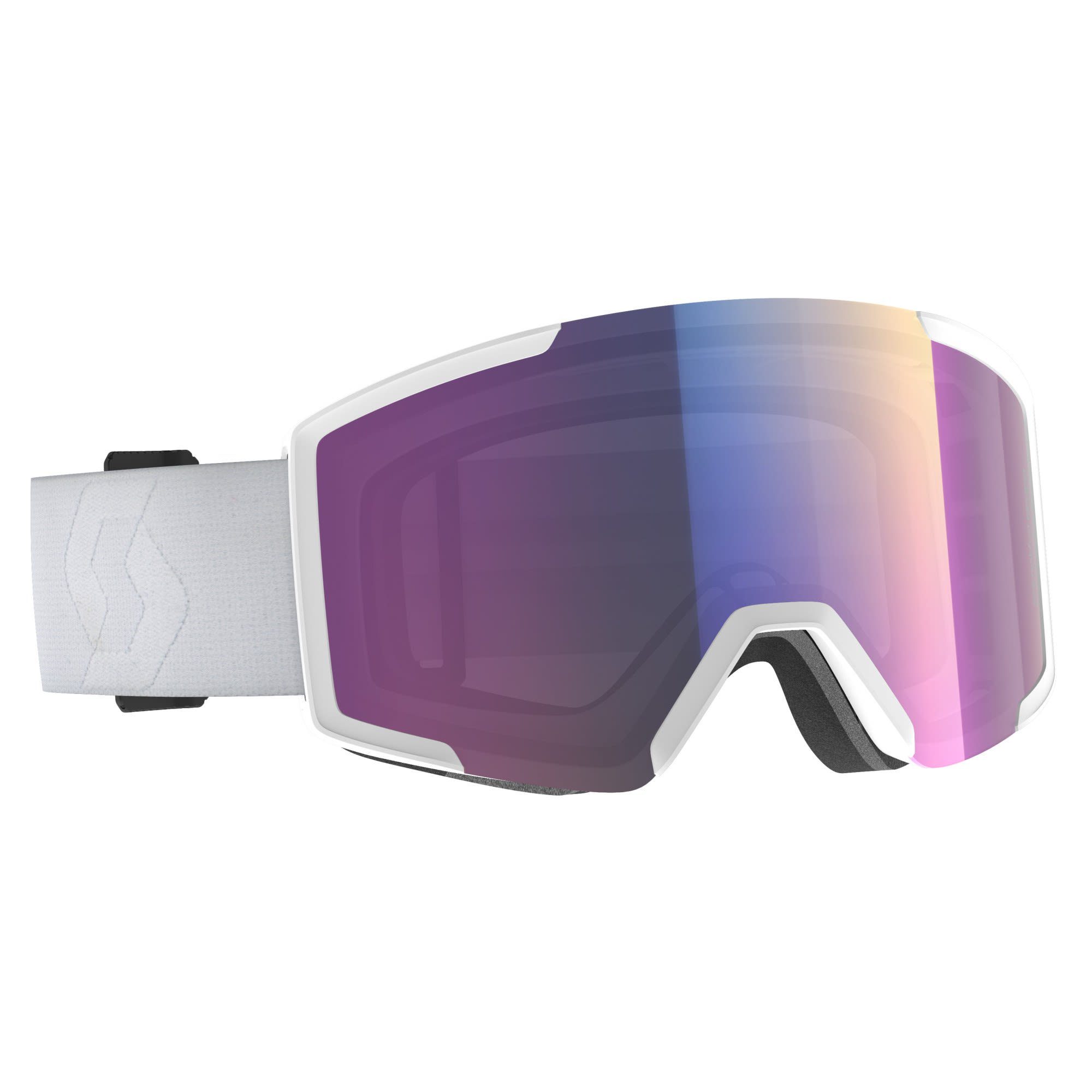 Scott Skibrille Scott Shield Goggle + Extra Lens Accessoires Mineral White - Enhancer Teal Chrome