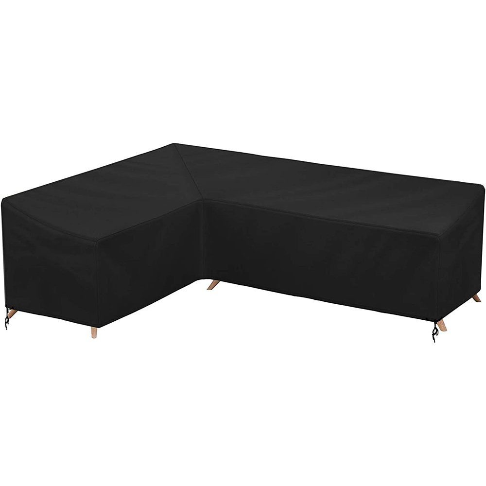 Rosnek Gartenmöbel-Schutzhülle Sofa Schutzhülle,L Form Regenschutz, Outdoor Patio Garten, Lounge Set Staubschutzhüllen