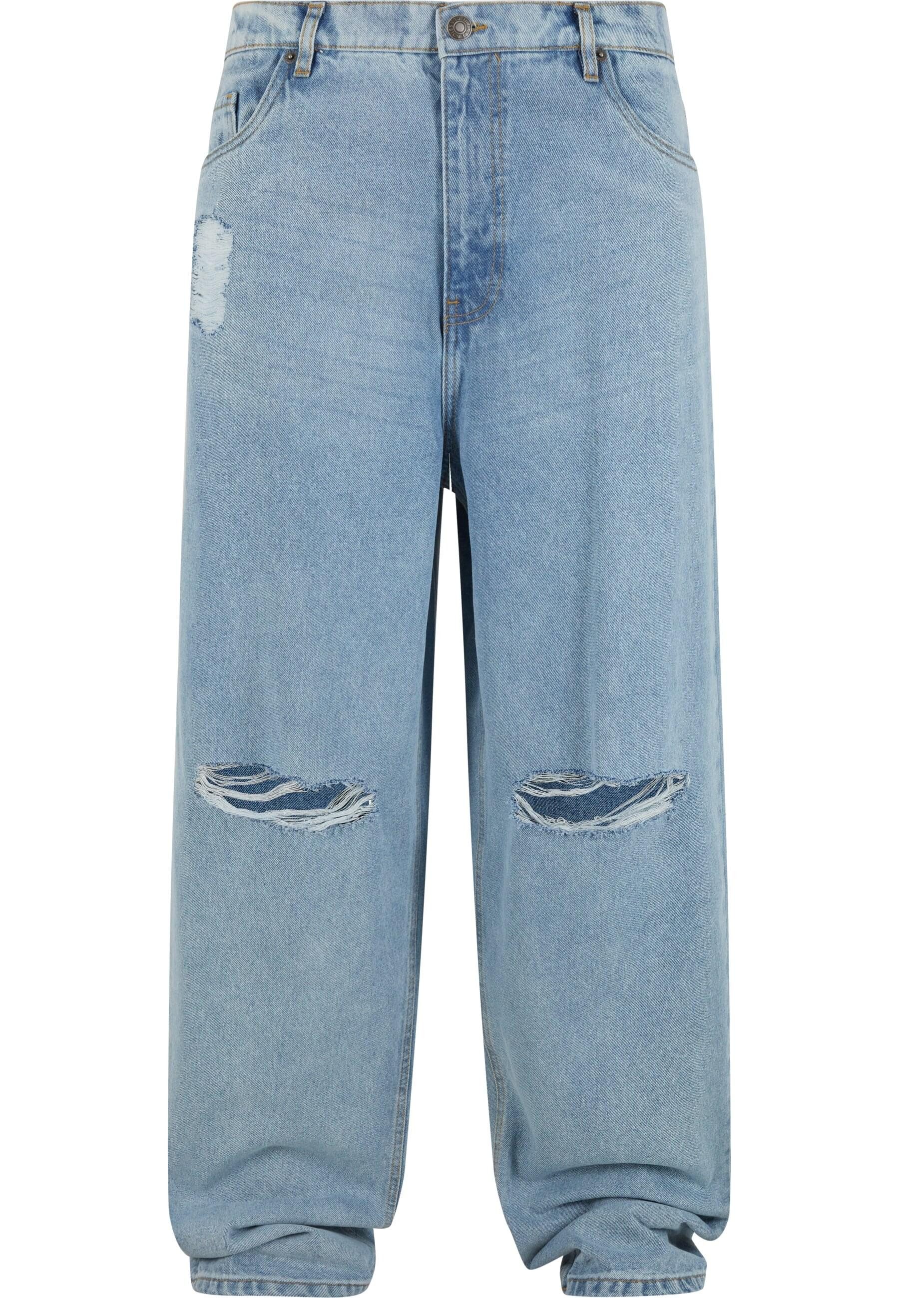 URBAN CLASSICS Bequeme Jeans Urban Classics Heavy Ounce Knee Cut Baggy Fit Jeans