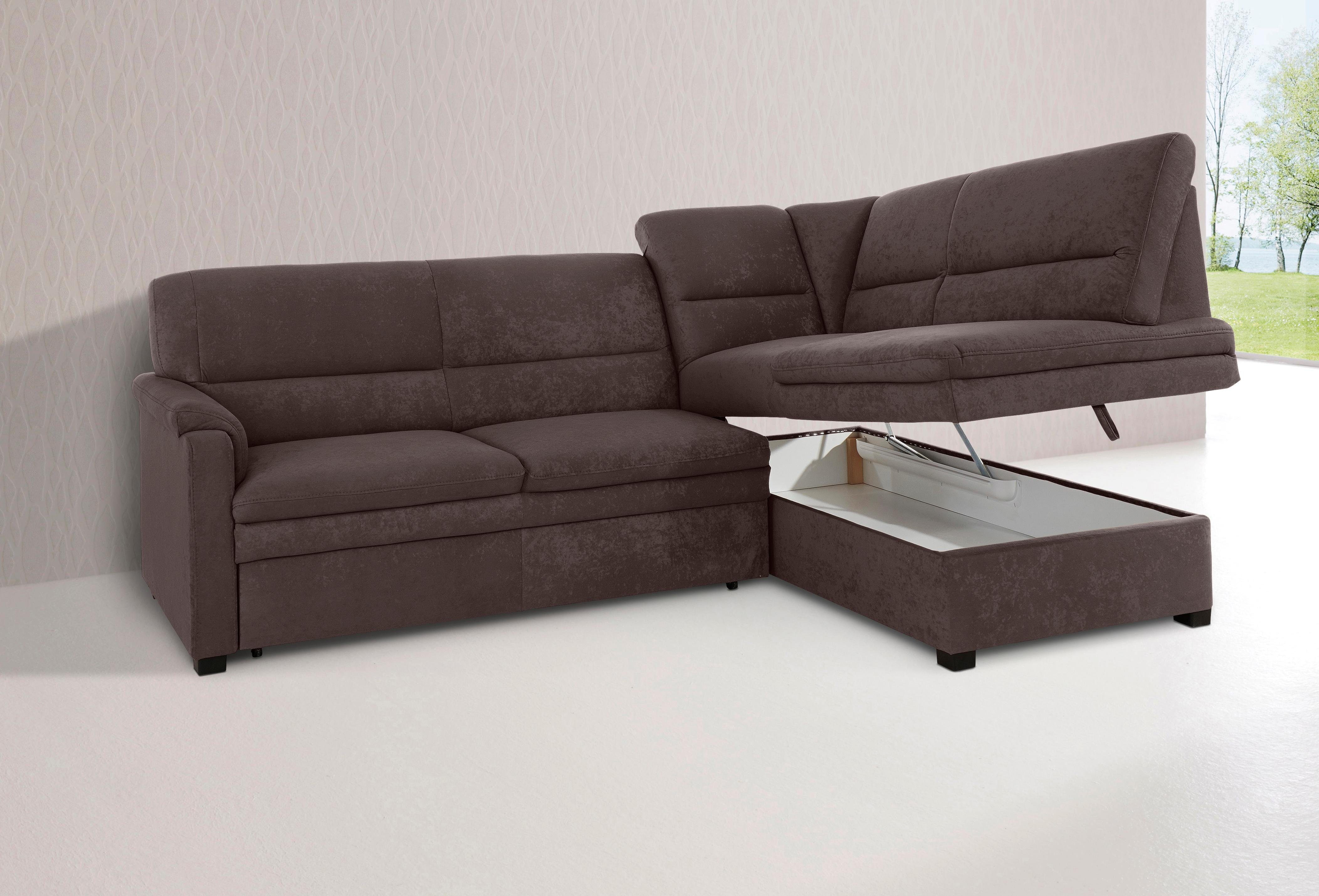 sit&more Ecksofa Pisa L-Form, mit Federkern, günstig online kaufen
