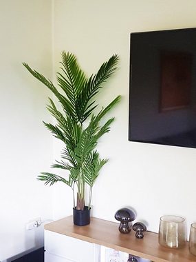 Kunstpalme künstliche Pflanze Palme, Arnusa, Höhe 140 cm, fertig im Topf