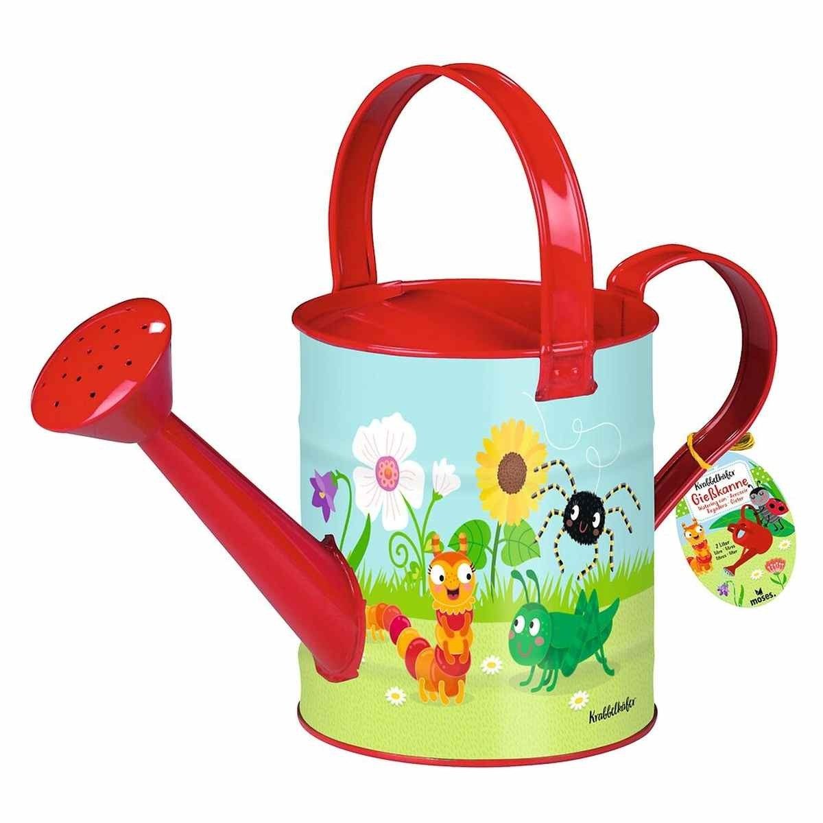 Moses. Verlag Gießkanne Krabbelkäfer Gießkanne aus Stahlblech, 1,5 l, für Kinder