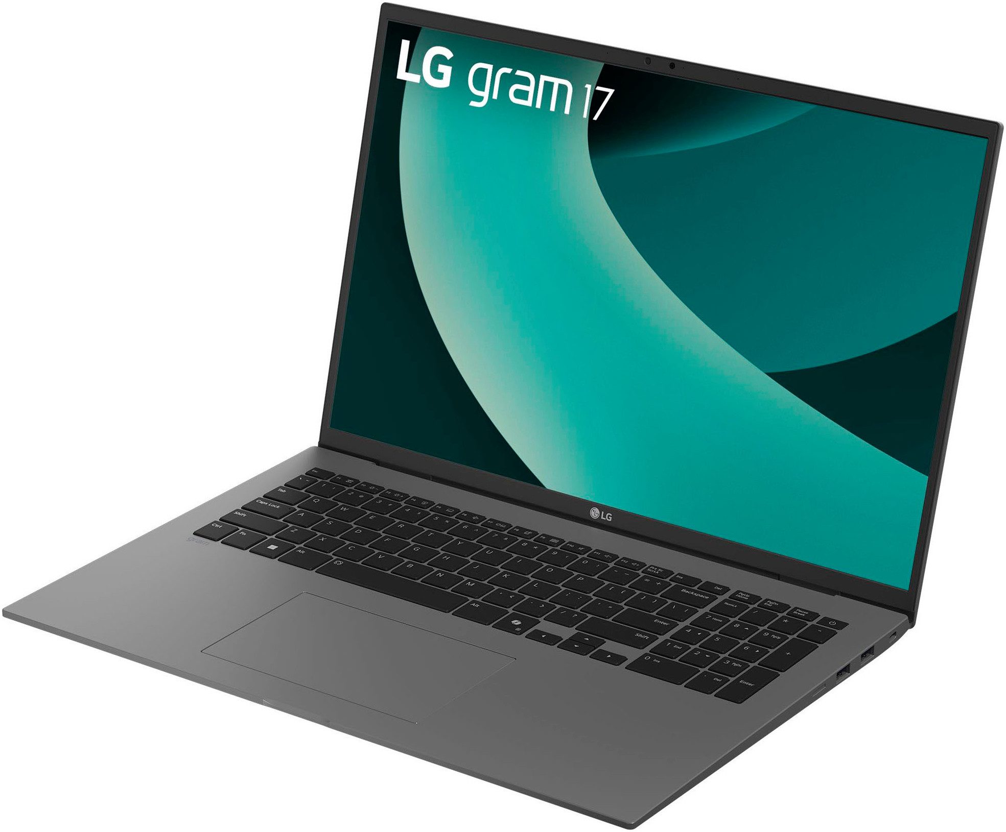 LG Gram 17" Ultralight Laptop, 16GB RAM, 1TB SSD, Windows 11 Home, Notebook (43,18 cm/17 Zoll, Intel Core Ultra 7 256V, ARC, 16 GB, 1000 GB SSD) grau