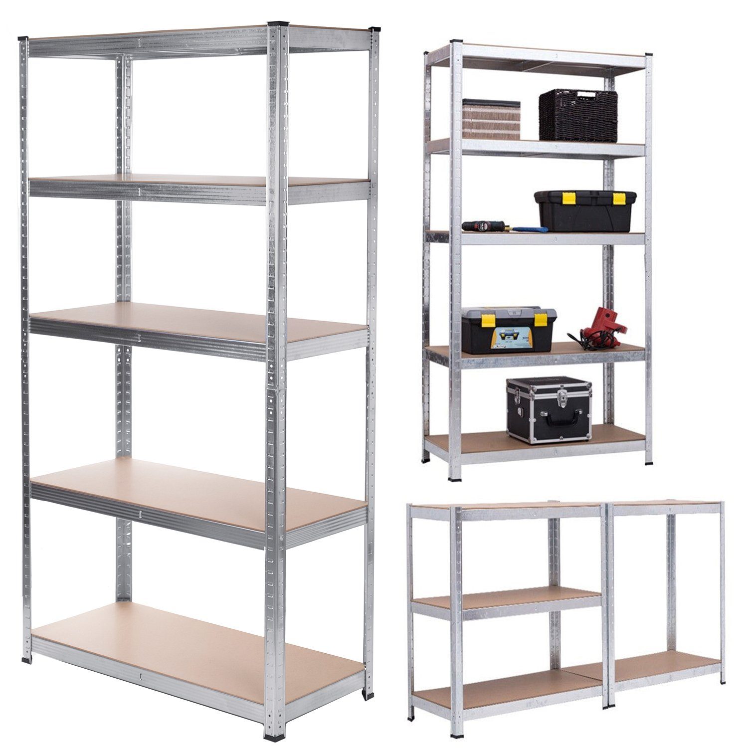 GreenBlue Schwerlastregal GB378, 1-tlg., Lagerregal aus Metall mit 5 Regalb günstig online kaufen