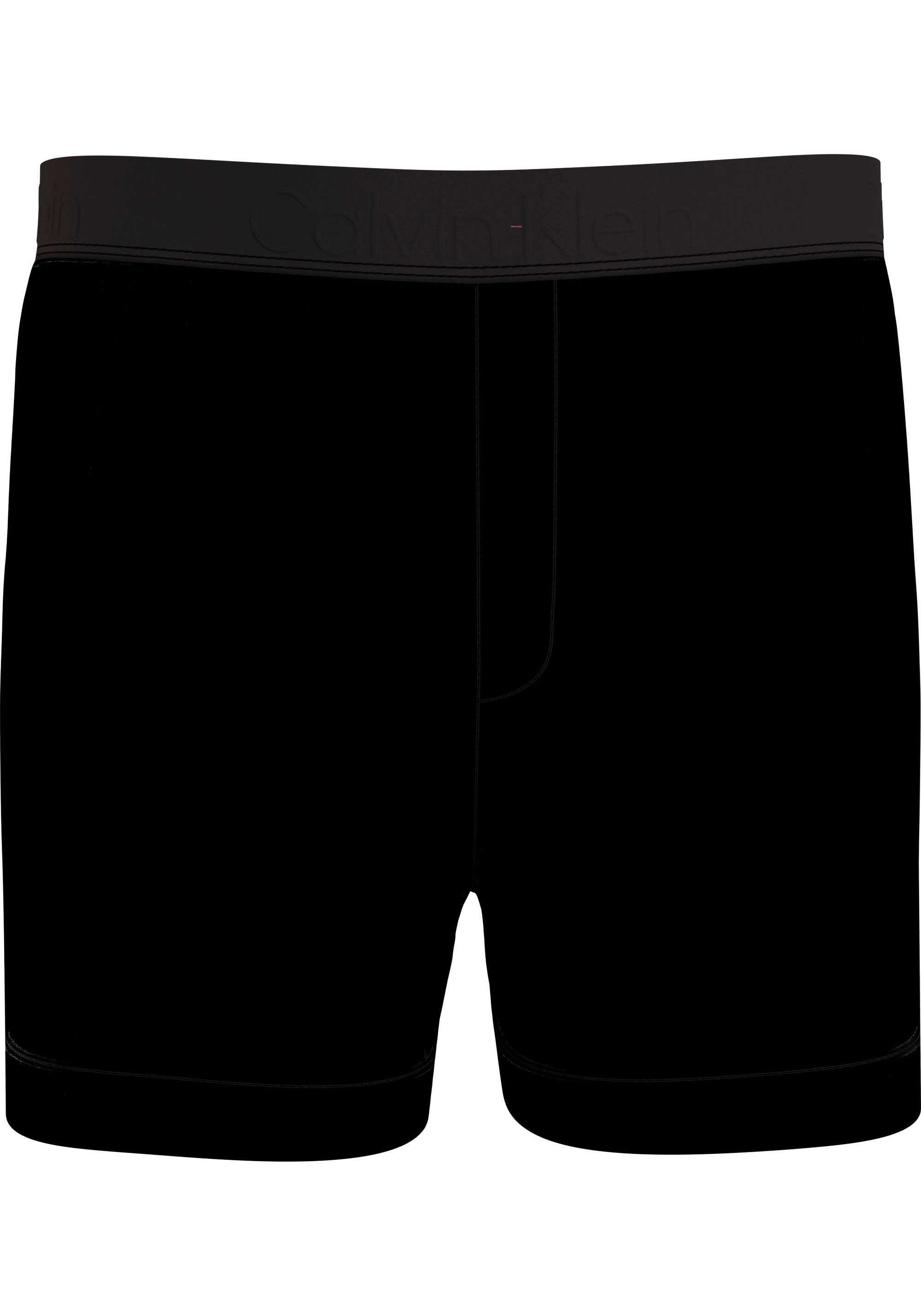 Calvin Klein Swimwear Boxer-Badehose SHORT WAISTBAND mit Calvin Klein Markenlabel Pvh-Black | Badepants