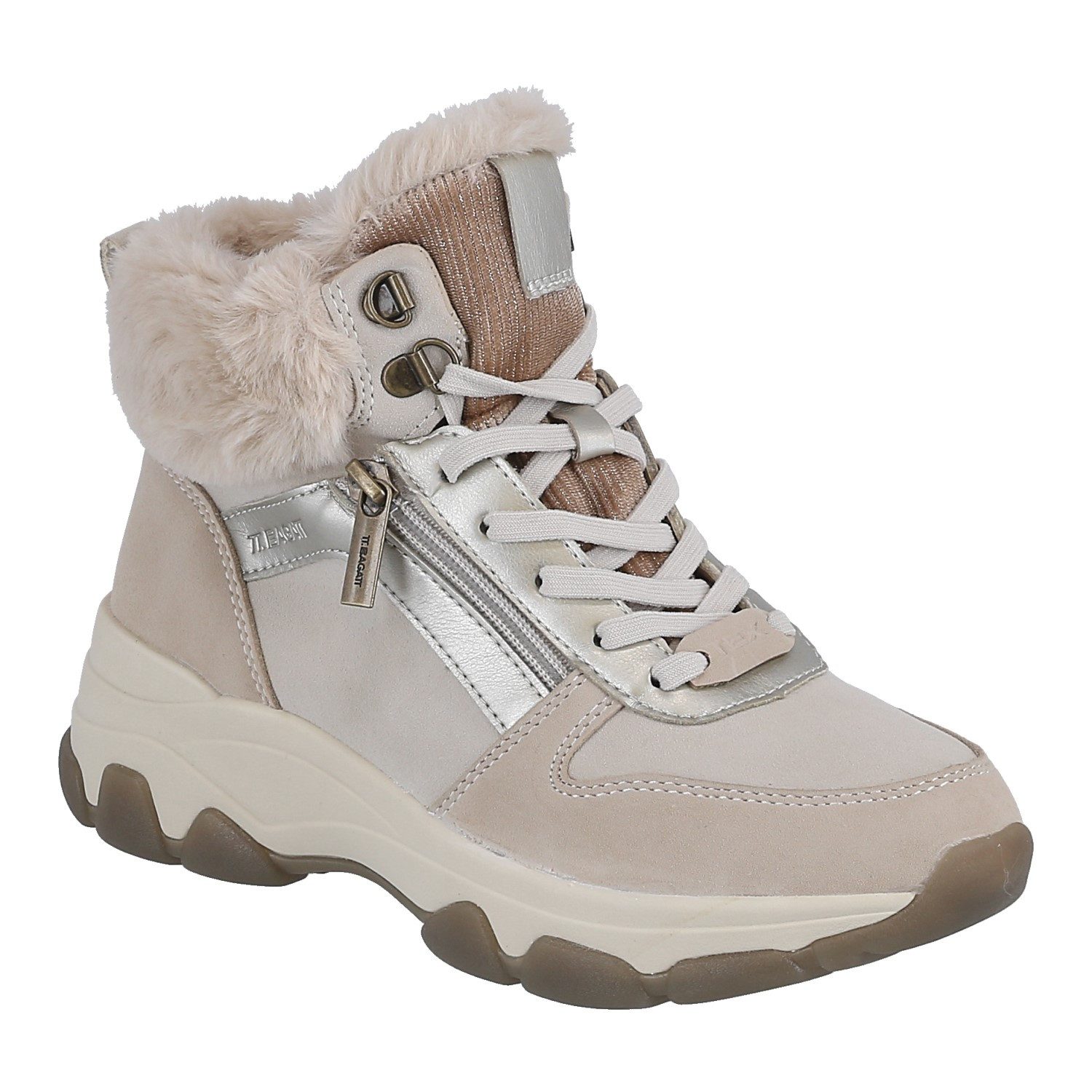 BAGATT D31-ANX51-5555 (gefüttert) beige/metallic Damen Winterstiefel