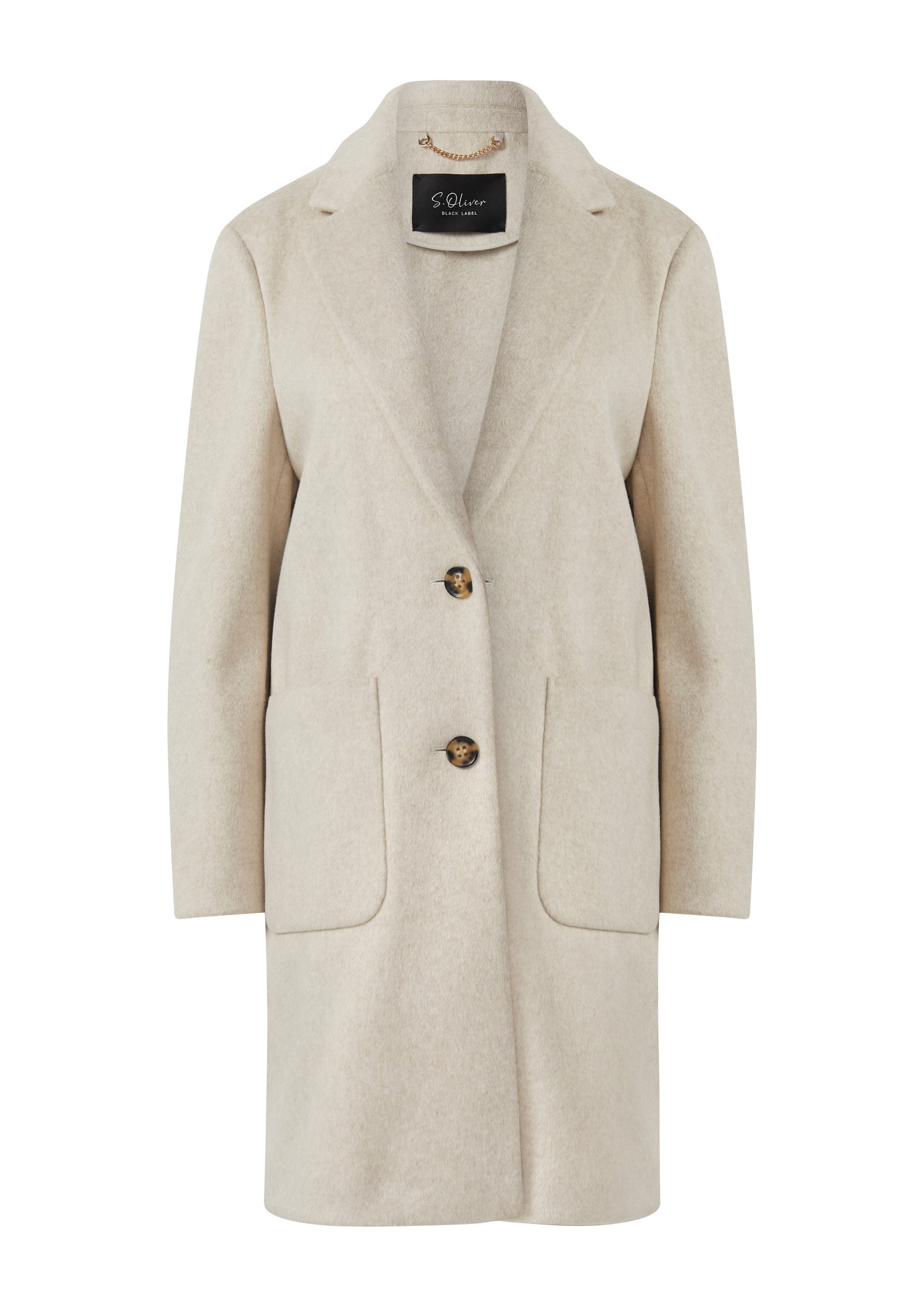 s.Oliver Funktionsmantel Outdoor-Mantel Softer Mantel mit Reverskragen und günstig online kaufen