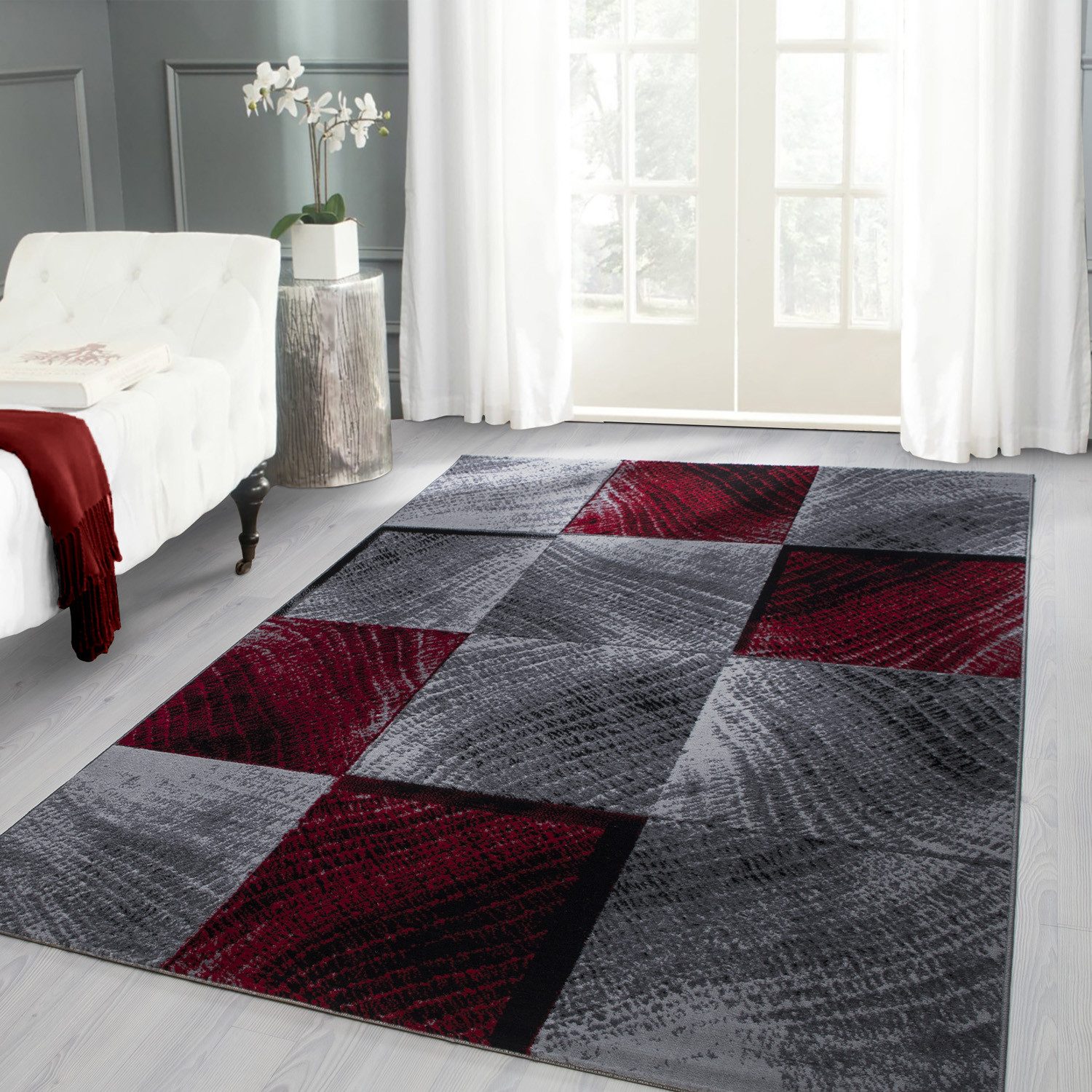 Carpettex Designteppich Kariert Design, Läufer, Höhe: günstig online kaufen