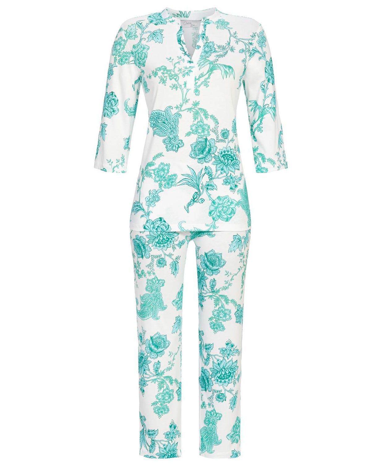 Ringella Pyjama 3/4 Arm 'Flower Dream' mit 7/8 Hose 4271202, Perl