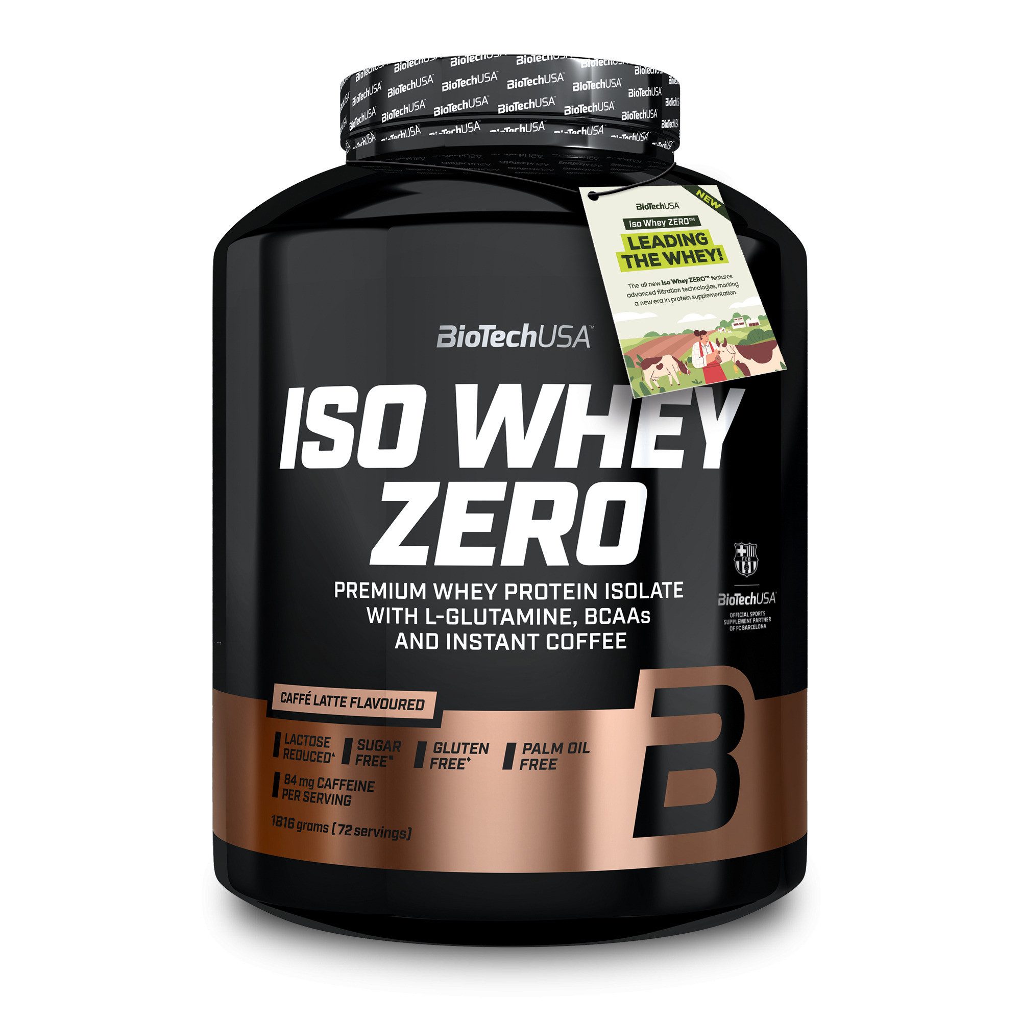 Biotech USA BioTech Iso Whey Zero 1816g - Caffé Latte Pulver, 1816 g, Pulver