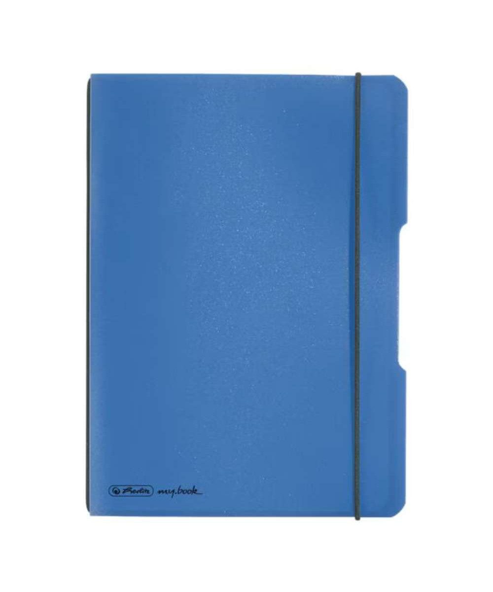 Herlitz Notizheft Herlitz Notizheft my.book flex kariert A5 blau, ideal für Notizen, Skizzen und wichtige Gedanken