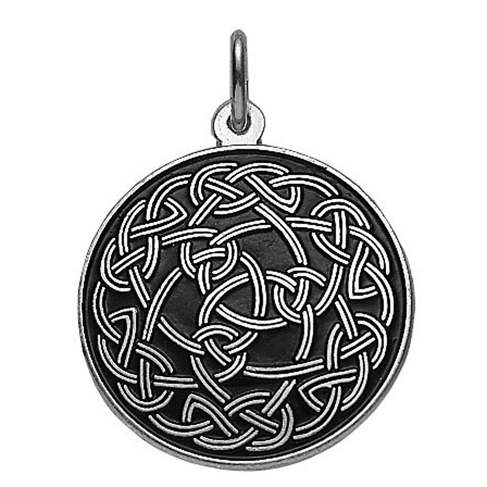 Kettenanhänger Keltischer Knoten Schmuck Anhänger versilbert 25mm
