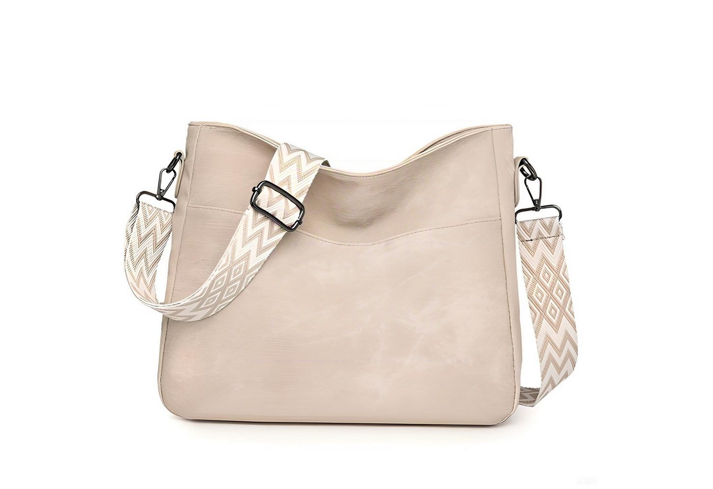 ibettertec Schultertasche Damen Umhängetasche mit Verstellbar Breiter Gurt,Leicht Crossbody Bag (weiß, Damen Umhängetasche,Mit Verstellbar,Breiter Gurt,PU-Material), für den täglichen Gebrauch, zum Pendeln